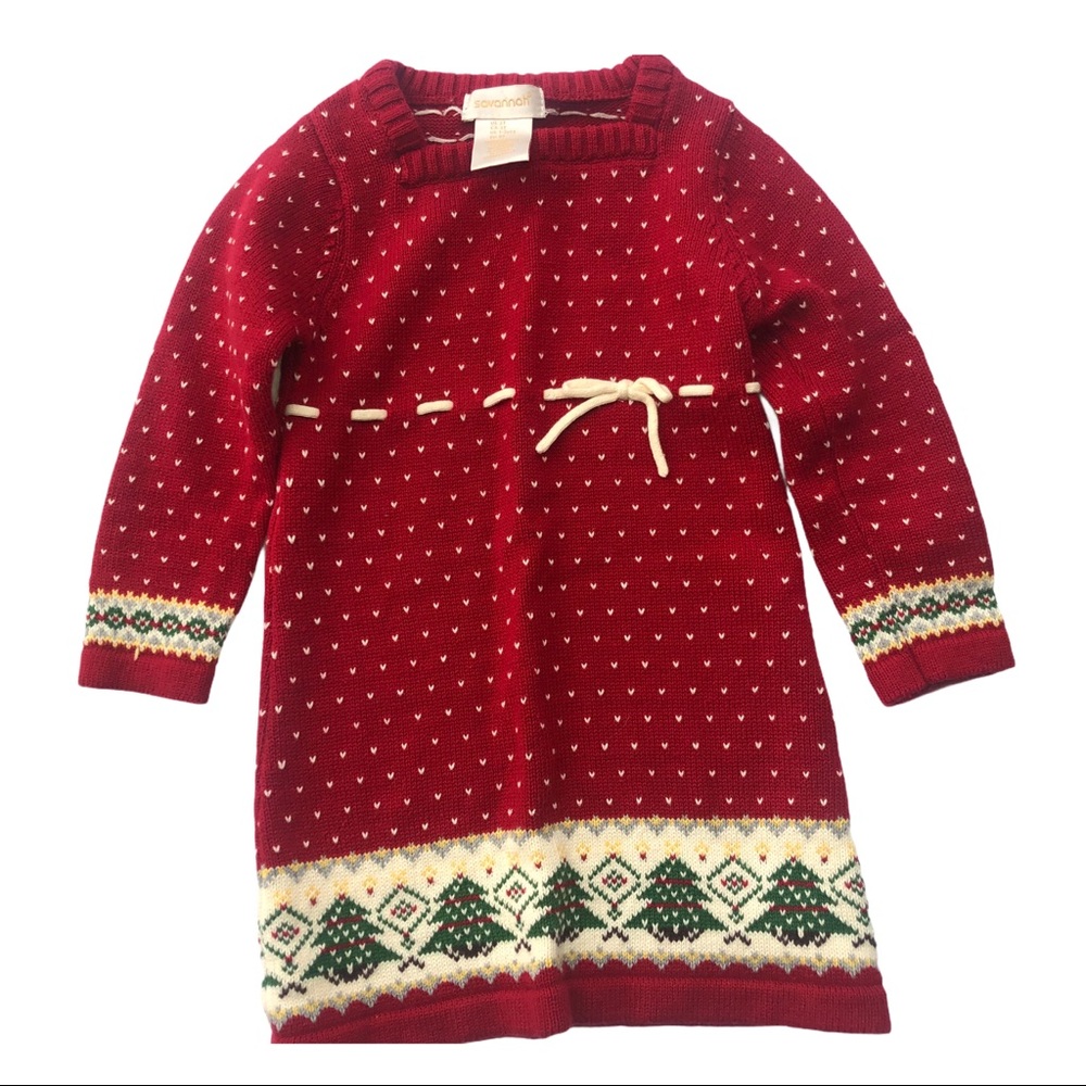 Savannah Christmas Sweater 2T Dress
